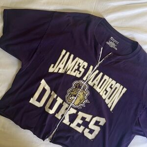 vintage crop JMU tee